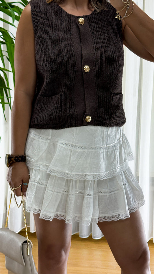 Krem Dantel Detaylı Şort Etek | Bohemian Chic'in Zarif Yorumu