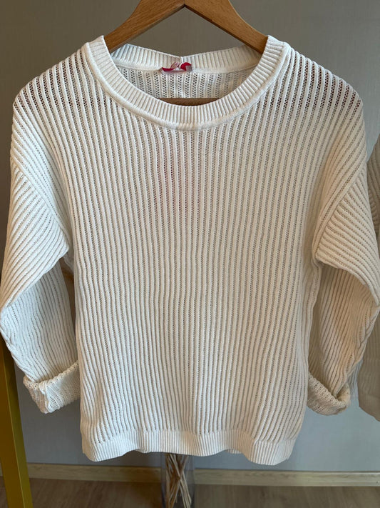 Beyaz Şık Elegant Kazak