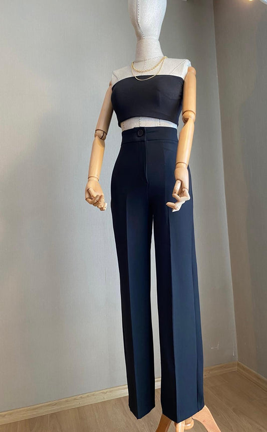 Siyah Palazzo Pantolon