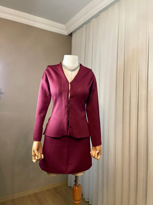 Seksi ve Sofistike: Bordo Triko Takım | Göz Alıcı Kış Şıklığı