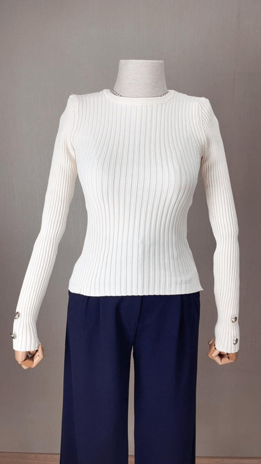 Modern Zarafet: Krem Fitilli Triko | Sezonun Favori Basic