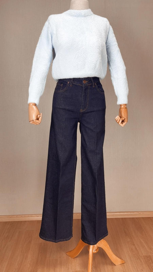 Yüksek Bel İspanyol Paça Jean | Retro Jean Modernize Edildi