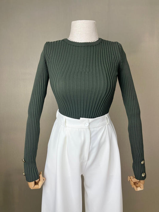 Sezonun Hit Rengi: Haki Fitilli Triko | Modern Zarafetin Temsilcisi