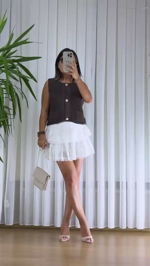 Krem Dantel Detaylı Şort Etek | Bohemian Chic'in Zarif Yorumu