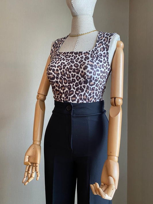 Leopar Desenli Body